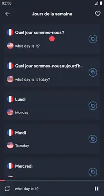 French Conversations - French android App screenshot 1