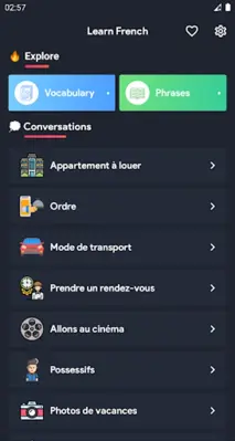 French Conversations - French android App screenshot 5